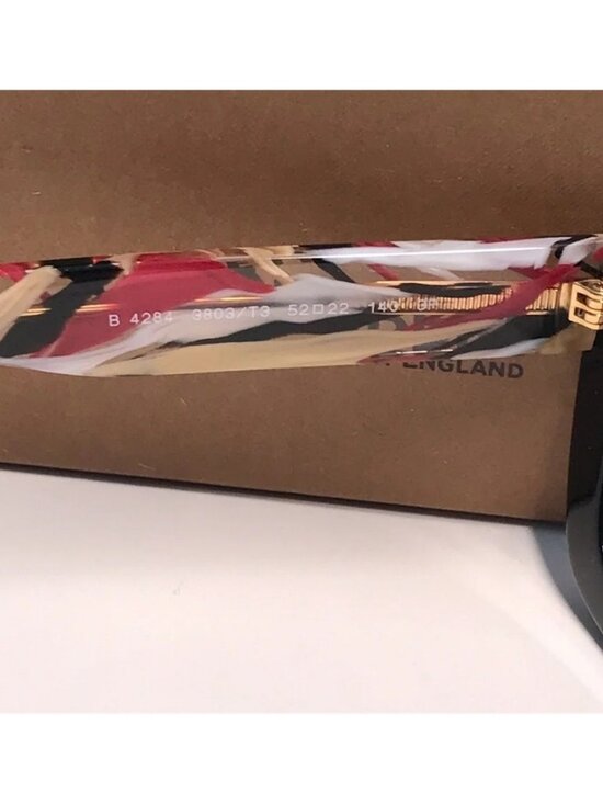 NEW AUTHENTIC Black Square Sunglasses BE4284 3809 main image 7